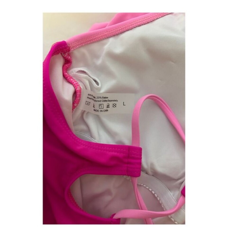 Pink Ruffle One-Piece Swimsuit - Picture 3 of 6
